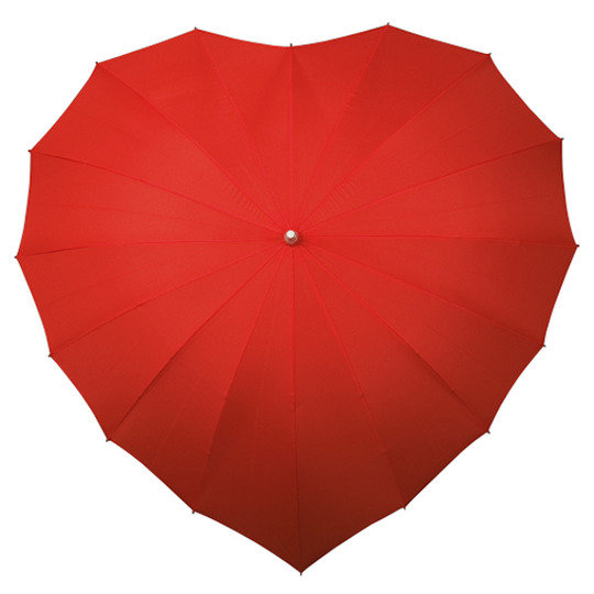 Parasolka w kształcie serca w kolorze czerwonym / Impliva Impliva