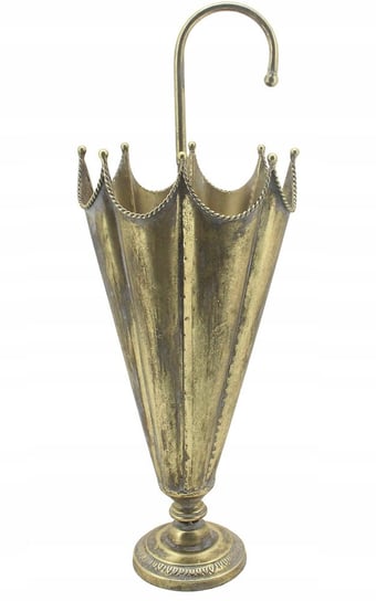 PARASOLNIK w kształcie parasola ZŁOTY wys. 76cm inna (Inny)