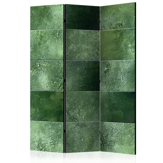 Parawan 3-częściowy - Zielona układanka Zielony 135x172 ARTGEIST