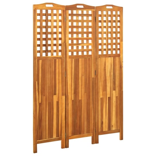 Parawan 3-panelowy drewniany akacjowy 121x2x170 cm Zakito Europe