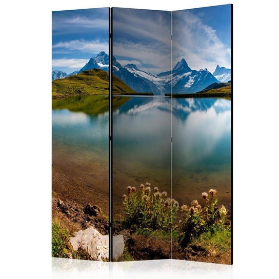 Parawan ARTGEIST Góry odbijające się w tafli jeziora, Szwajcaria, 3-częściowy ARTGEIST