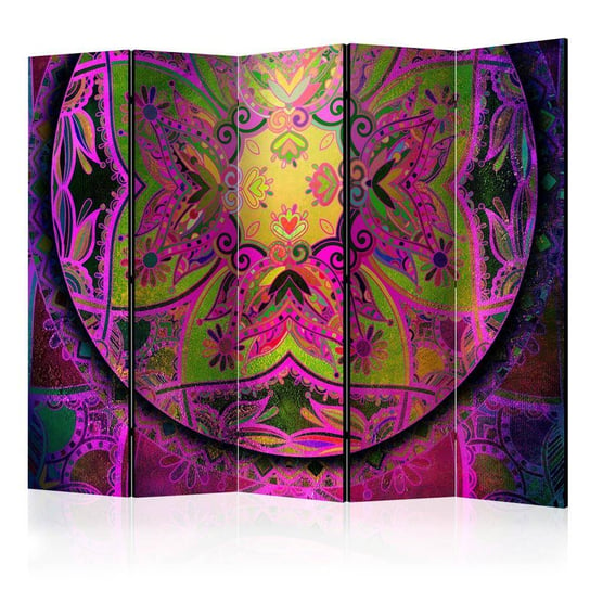 Parawan ARTGEIST Mandala: Różowa ekspresja II, 5-częściowy ARTGEIST