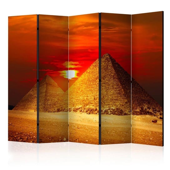Parawan ARTGEIST Piramidy w Gizie - zachód słońca II, 5-częściowy ARTGEIST