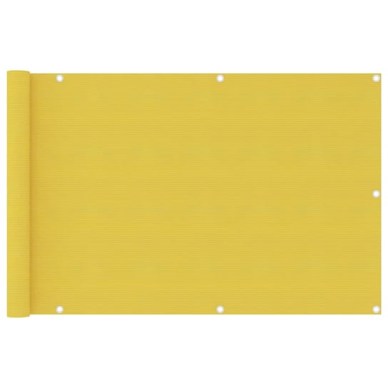 Parawan balkonowy HDPE 90x400 cm, żółty / AAALOE Inna marka