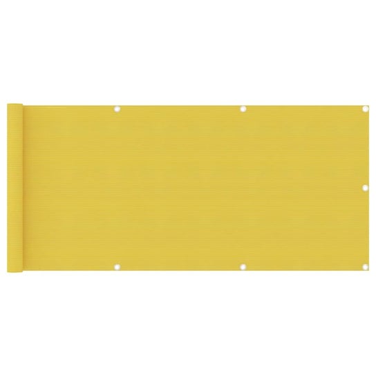 Parawan balkonowy HDPE żółty 75x300cm / AAALOE Inna marka