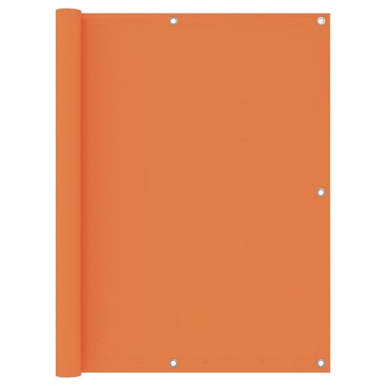 Parawan balkonowy, pomarańczowy, 120x600 cm, tkanina Oxford vidaXL