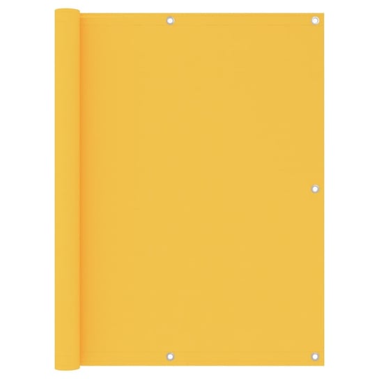 Parawan balkonowy, żółty, 120x500 cm, tkanina Oxford vidaXL