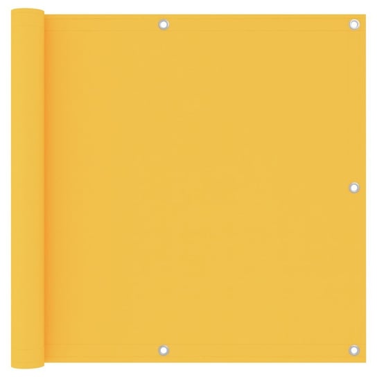 Parawan balkonowy, żółty, 90x300 cm, tkanina Oxford vidaXL