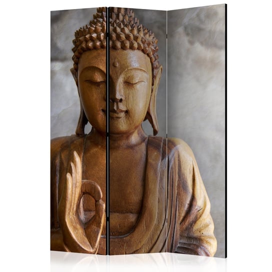 Parawan - Budda [Room Dividers] 135x172 Akustyczny Płótno flizelinowe 170 g/mÂ˛ ARTGEIST