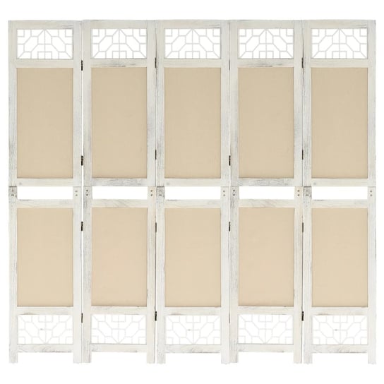 Parawan dekoracyjny 5-panelowy, kremowo-biały, 175 / AAALOE Inna marka