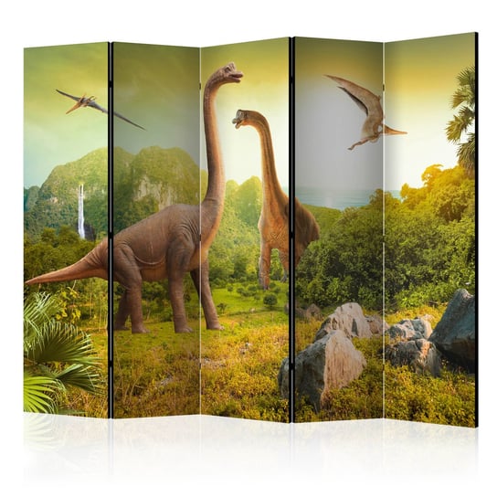 Parawan - Dinozaury II [Room Dividers] 225x172 Dwustronny Płótno flizelinowe 170 g/mÂ˛ ARTGEIST