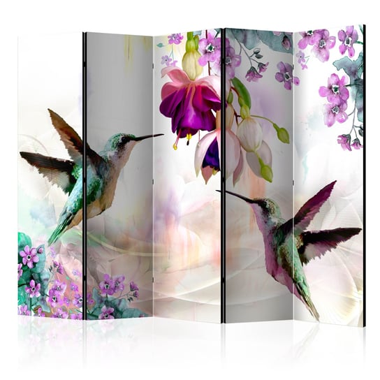 Parawan - Kolibry i kwiaty II [Room Dividers] ARTGEIST