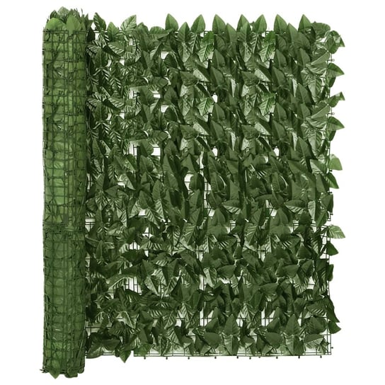 Parawan liściowy zielony 300x100 cm Zakito