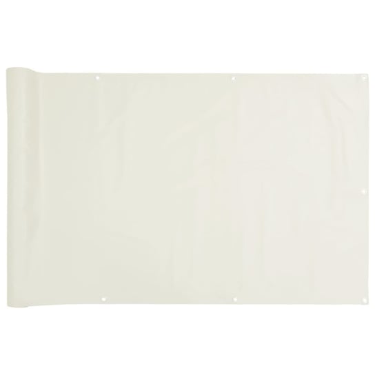 Parawan ogrodowy 1000x90 cm biały PVC - łatwy mont Inna marka