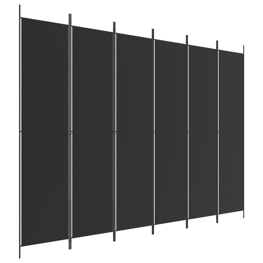 Parawan Podziałowy 6-panelowy, Czarny, 300x220 cm / AAALOE Inna marka