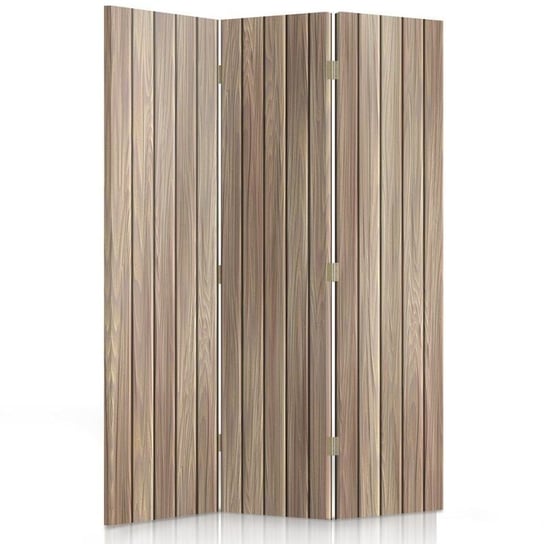 Parawan pokojowy FEEBY, Deski z drewna, Dwustronny 110x170cm 3-częściowy Feeby