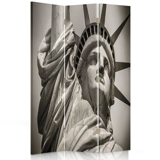 Parawan pokojowy FEEBY, Monumentalna Statua Wolności, Dwustronny 110x170cm 3-częściowy Feeby