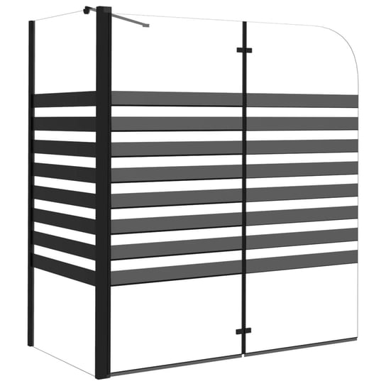 Parawan prysznicowy 120x68x130 cm czarny Zakito Europe