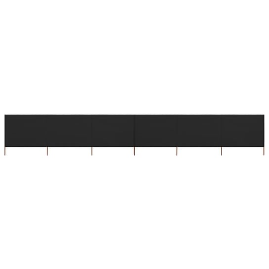 Parawan przeciwwiatrowy 800x120 cm, czarny, drewni / AAALOE Inna marka