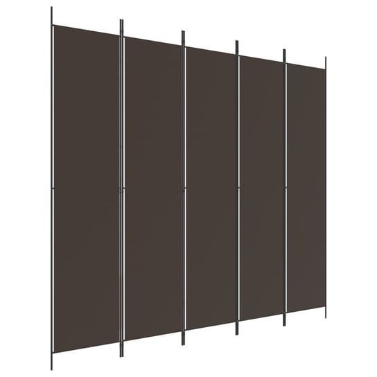 Parawan przegroda 5-panelowa, brązowy, 250x220 cm / AAALOE Inna marka