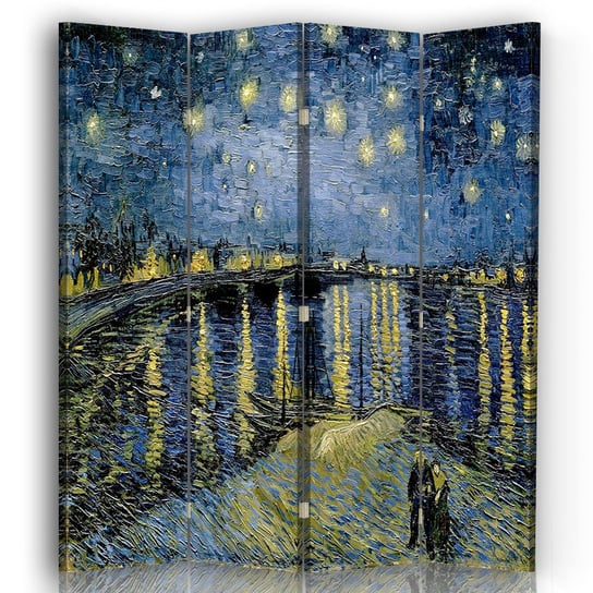 Parawan Starry Night Over The Rhone 145x170 (4 Panele) Legendarte