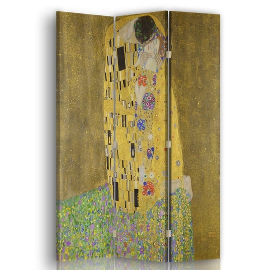 Parawan The Kiss - Klimt 110x150 (3 Panele) Legendarte