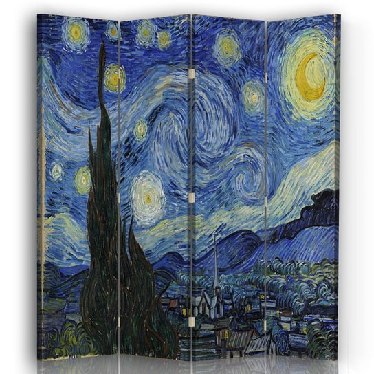 Parawan The Starry Night 145x170 (4 Panele) Legendarte