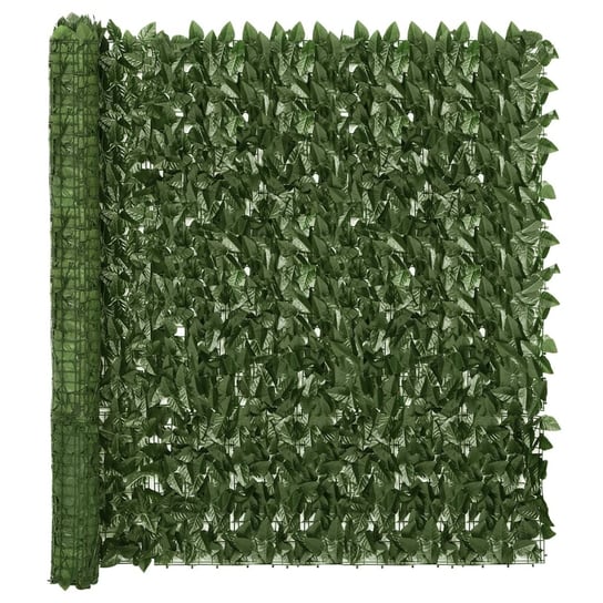 Parawan zielone liście 400x150 cm Zakito