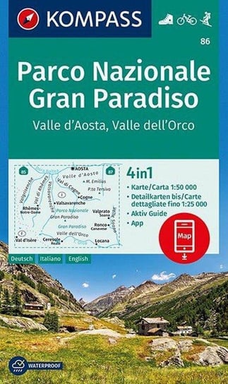 Parco Nazionale Gran Paradiso, Valle d'Aosta, Valle dell'Orco 1:50 000 Opracowanie zbiorowe