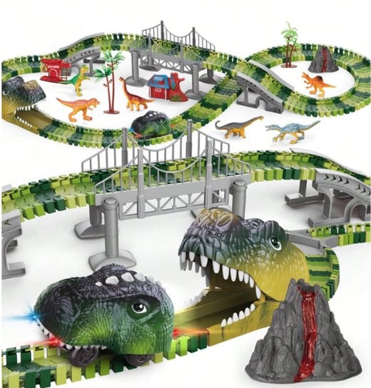Park Dinozaurów Tor Wyścigowy Dino Park 237 El. Xxl +3 Lata Inna marka