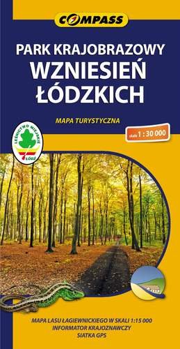 Park Krajobrazowy Wzniesień Łódzkich. Mapa turystyczna 1:30 000 Wydawnictwo Kartograficzne Compass