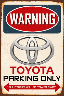 Parking Tylko Dla Toyota Tablica Blacha Ozdobna Inna marka