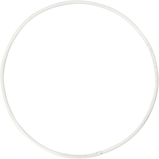 Partia metalowych kółek - Biały - 10 cm - 10 szt Inna marka