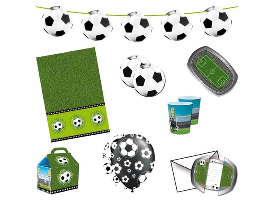 Party Box - Imprezowe Pudełko - Zestaw dekoracji na urodziny Piłka Nożna Folat
