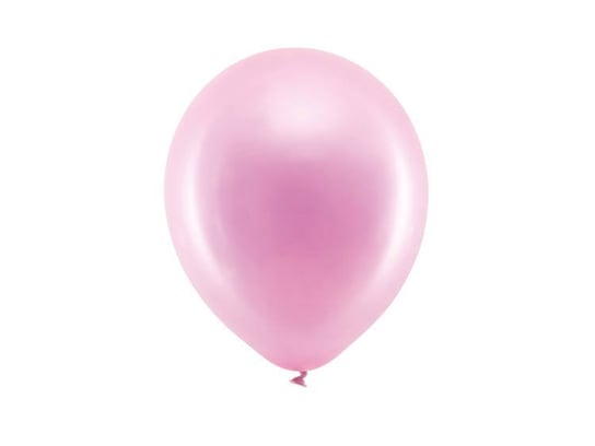 Party Deco, balony metalizowane Rainbow, różowe, 23 cm, 100 szt. PartyDeco