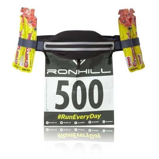Pas do biegania Ronhill Marathon Waist Belt | BLACK / GREY RONHILL