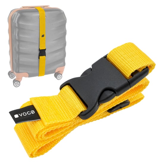 Pas Zabezpieczający Transportowy Bagaż Walizka Żółty 30Mm X 150 Cm VOGO