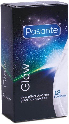 Pasante Glow prezerwatywy świecące w ciemności 12 szt. Pasante