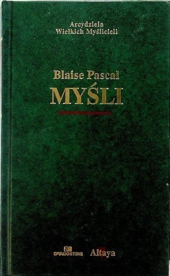 Pascal Myśli Pascal Blaise