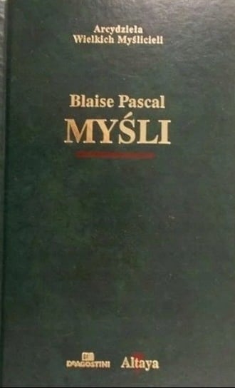 Pascal Myśli Pascal Blaise