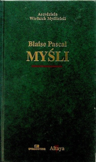 Pascal Myśli Pascal Blaise