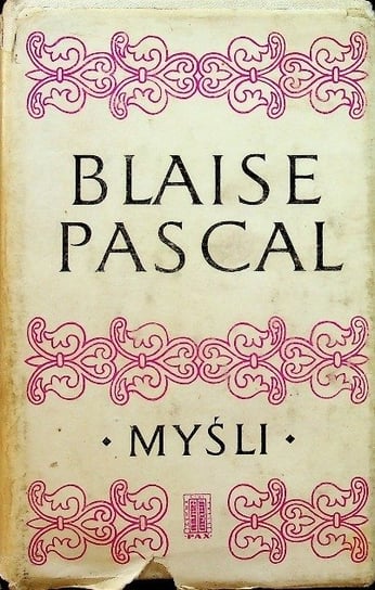 Pascal Myśli Pascal Blaise