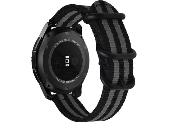 Pasek Alogy nylon strap do Huawei Watch GT 2 Pro 22mm Czarno-szary Alogy