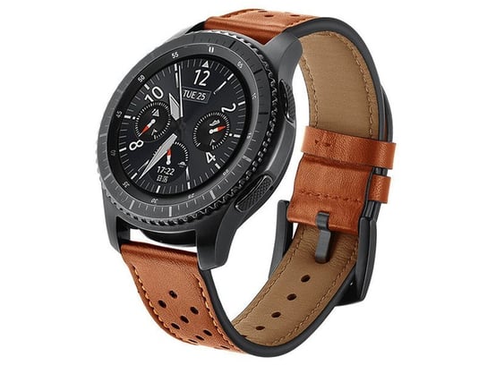 Pasek Alogy skóra leather band do Samsung Watch Active 2 (20mm) Brązowy Alogy