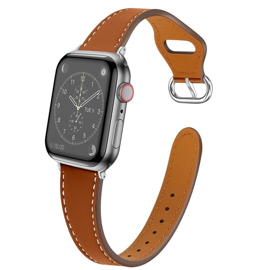 Pasek Apple Watch 41mm / 40mm / Sztuczna skóra Brązowy Avizar