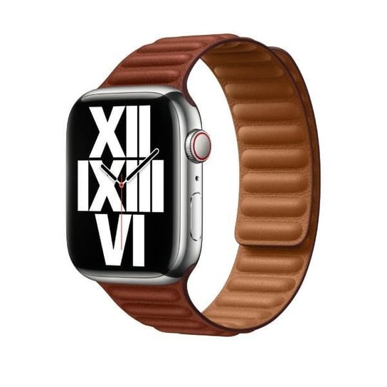 Pasek Apple Watch My972Am/A 38/40/42Mm Leather Band Brązowy/Saddle Brown (Large) Apple