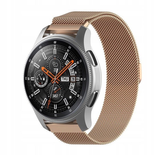 Pasek Bizon Strap Watch Chain 18 mm do Huawei Watch GT 4 41 mm, różowozłoty Bizon
