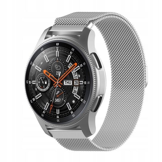Pasek Bizon Strap Watch Chain 20 mm do Huawei Watch GT 3 42 mm, srebrny Bizon