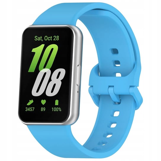 Pasek Bizon Strap Watch Silicone do Galaxy Fit 3, błękitny Bizon