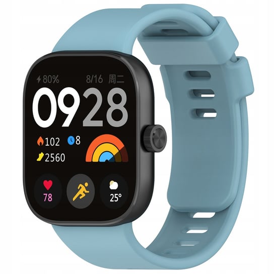 Pasek Bizon Strap Watch Silicone do Xiaomi Redmi Watch 4 / Xiaomi Band 8 Pro, błękitny Bizon